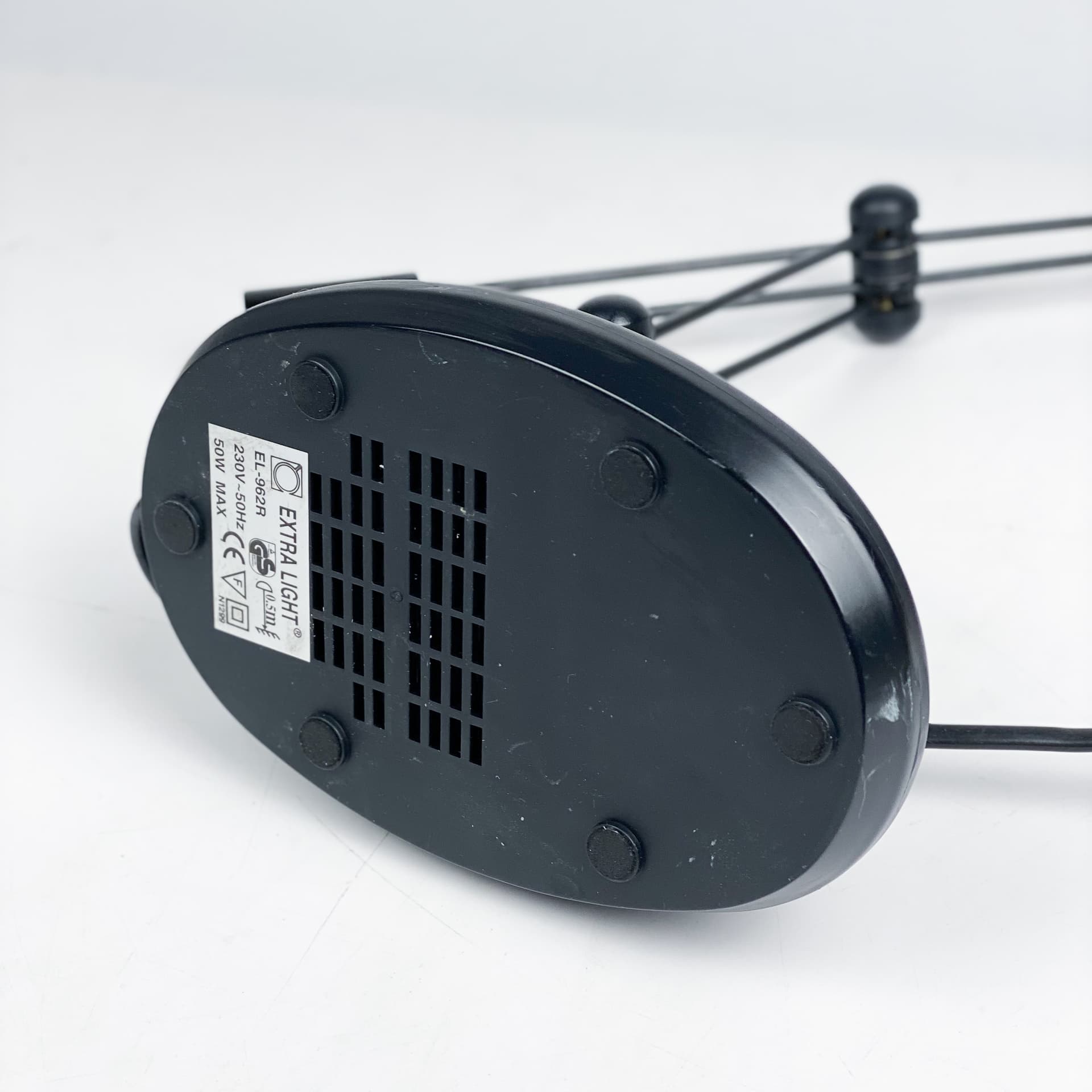 Desk lamp postmodern, black metal, Germany, 1980s. - 97013