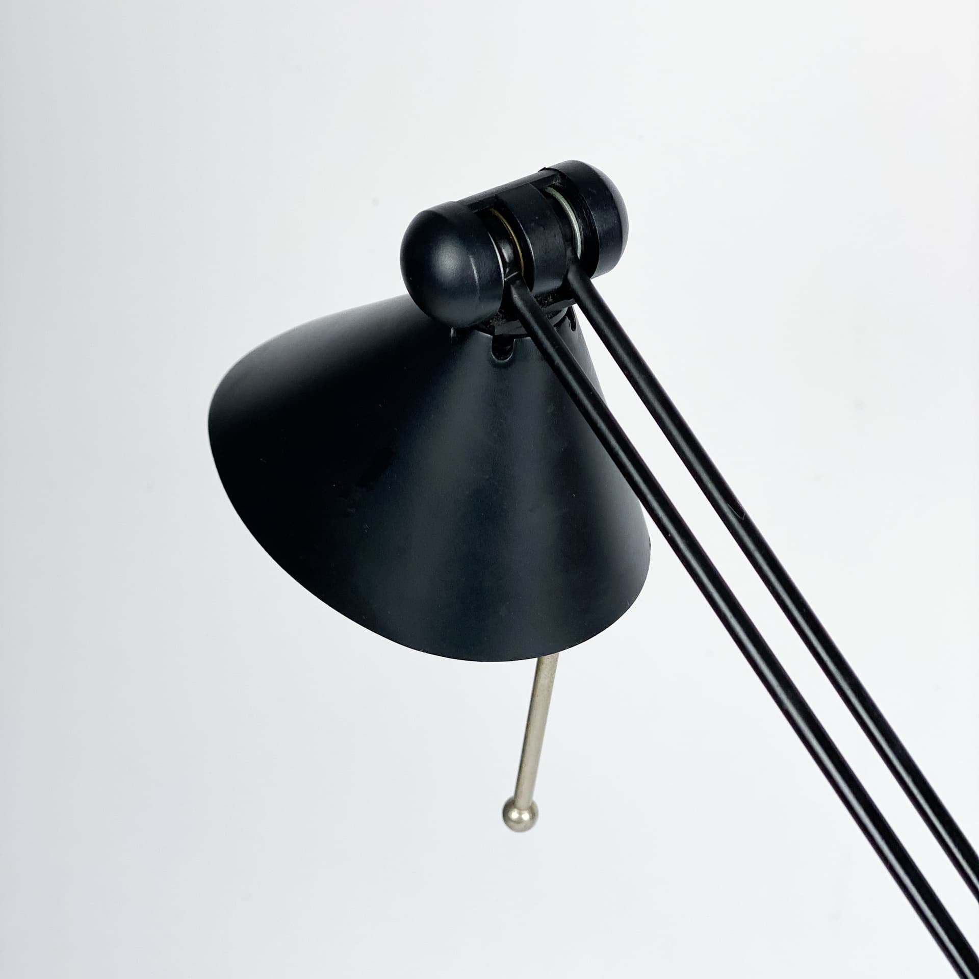 Desk lamp postmodern, black metal, Germany, 1980s. - 97011