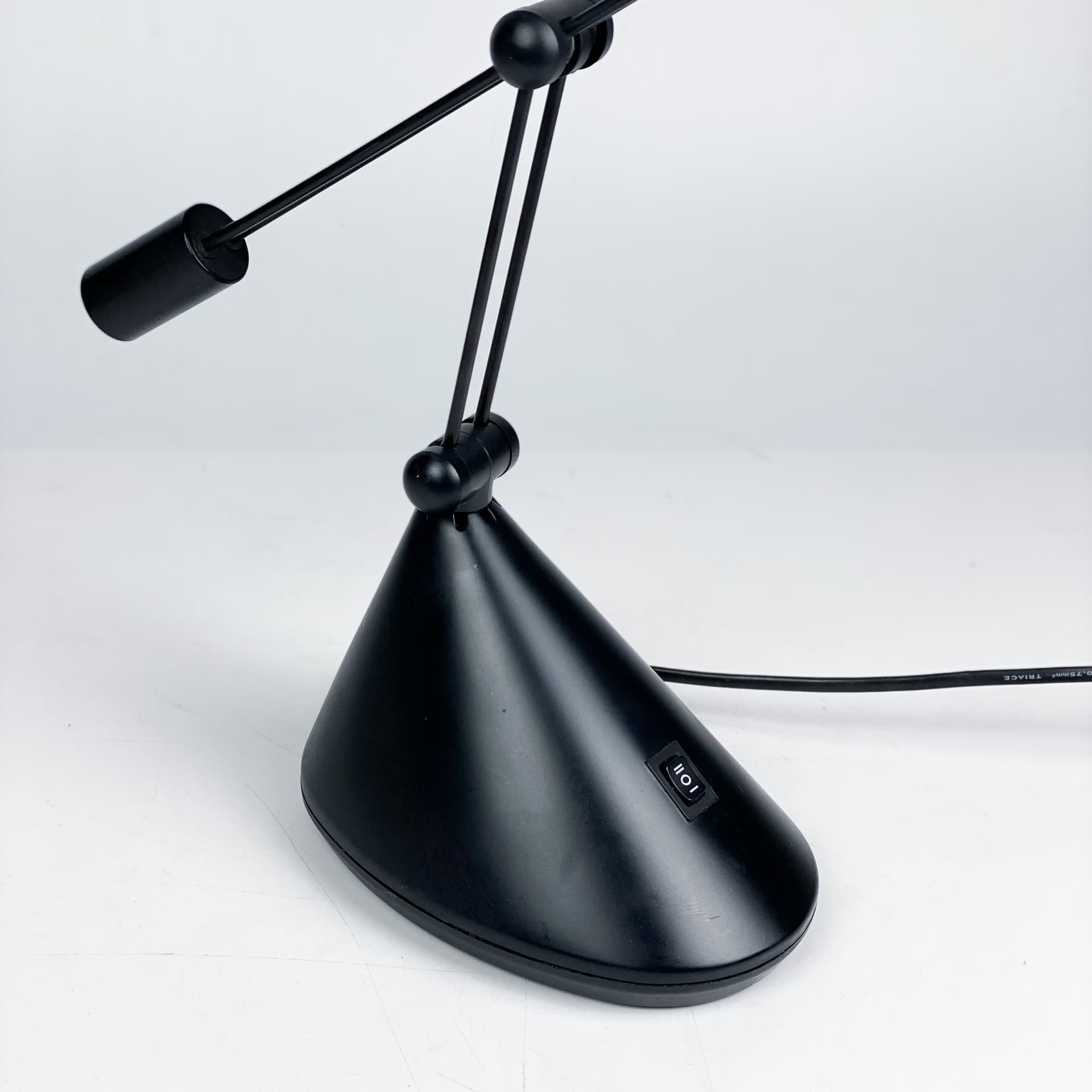 Desk lamp postmodern, black metal, Germany, 1980s. - 97009