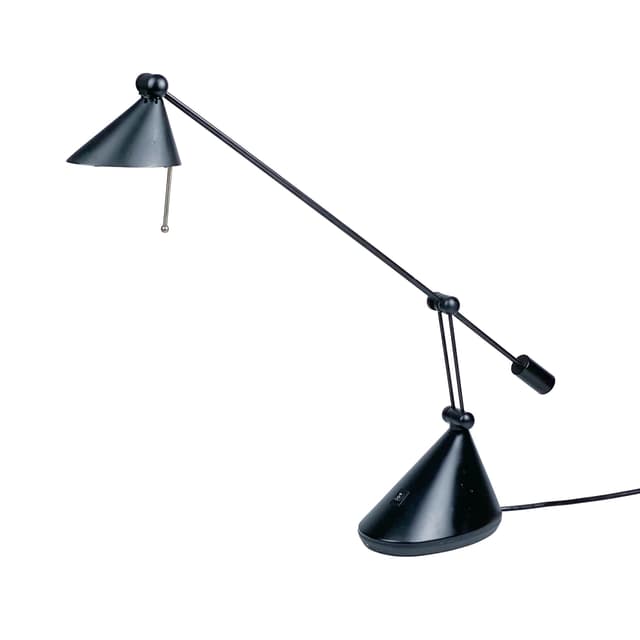 Desk lamp postmodern, black metal, Germany, 1980s. - DIMENSION