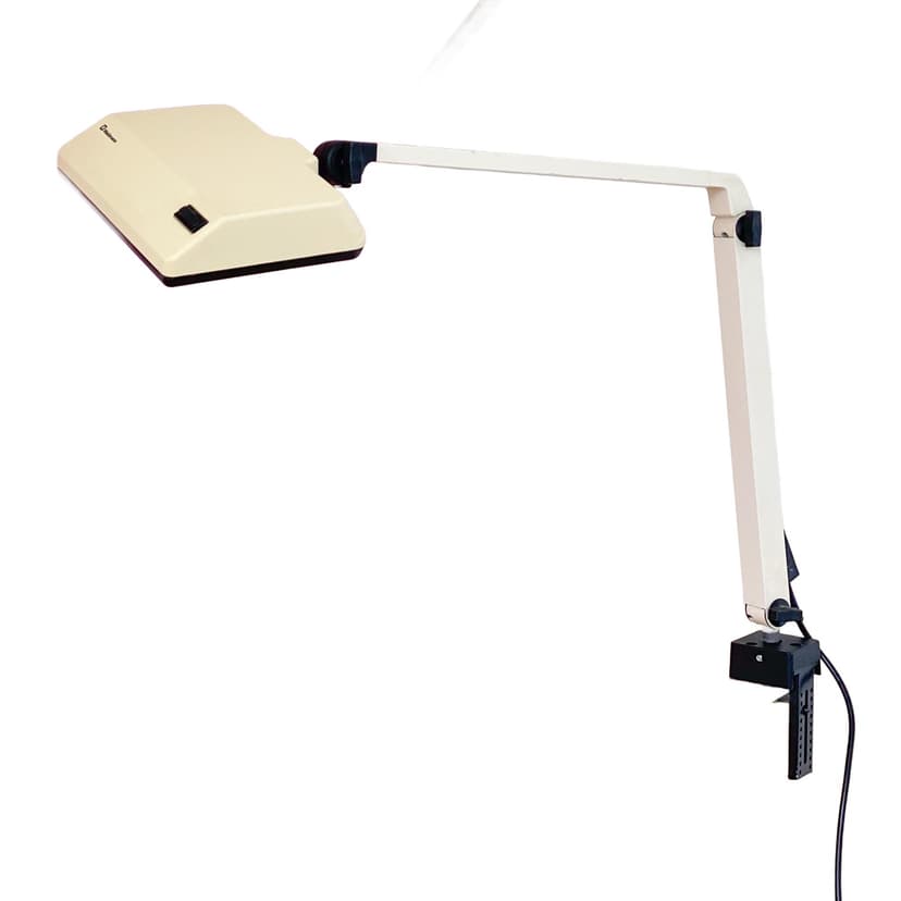 Lampa biurkowa Waldmann, beżowy, metal, lata 70.