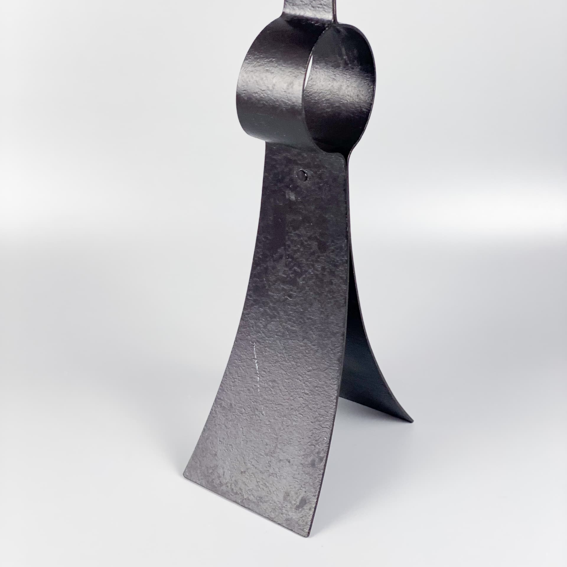 Candleholder Brutalism, black metal, Germany, 1970s. - 97077