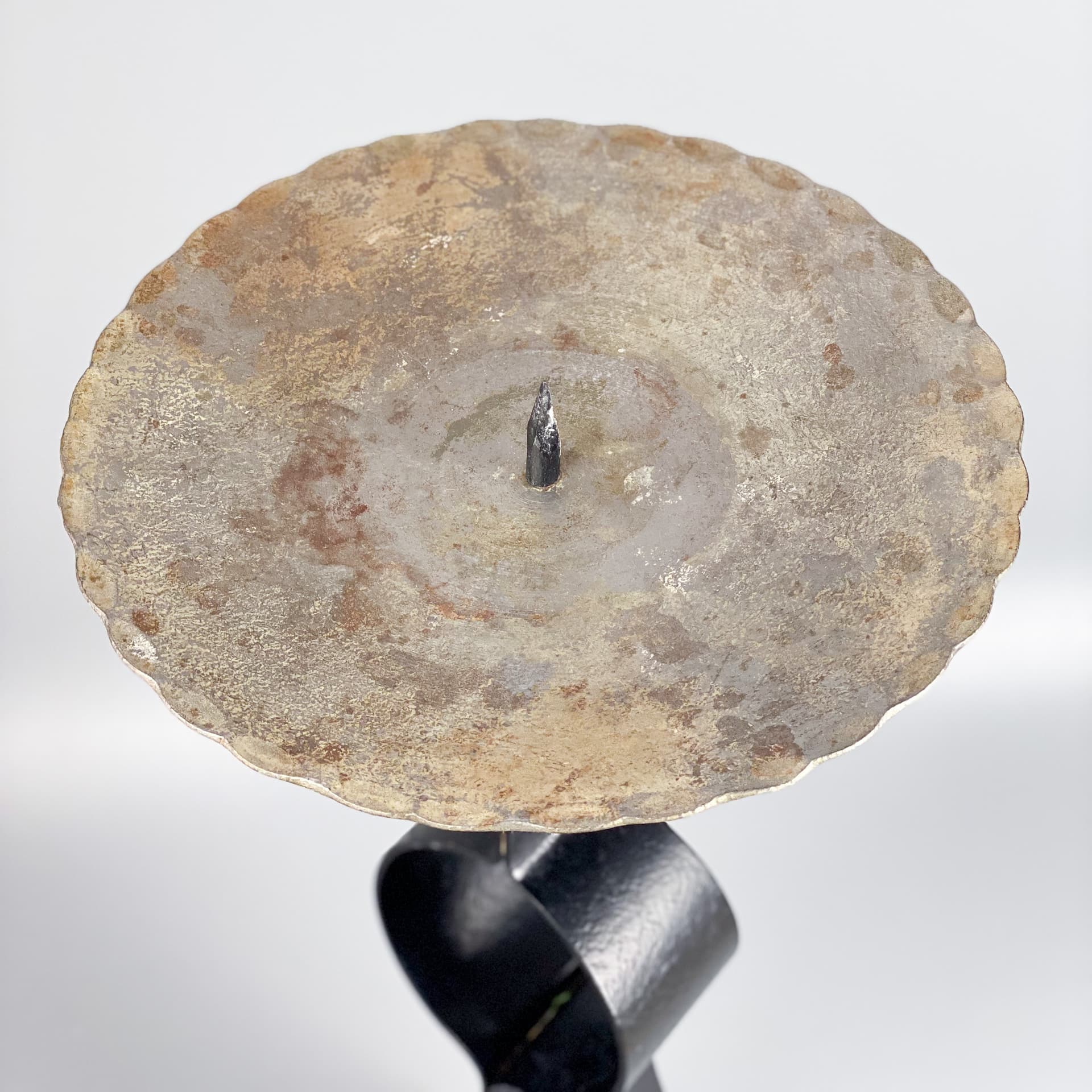 Candleholder Brutalism, black metal, Germany, 1970s. - 97080