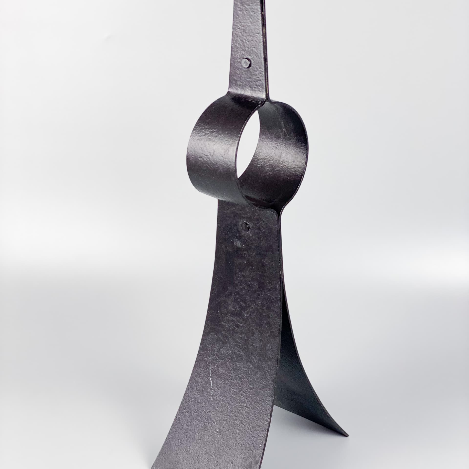 Candleholder Brutalism, black metal, Germany, 1970s. - 97079