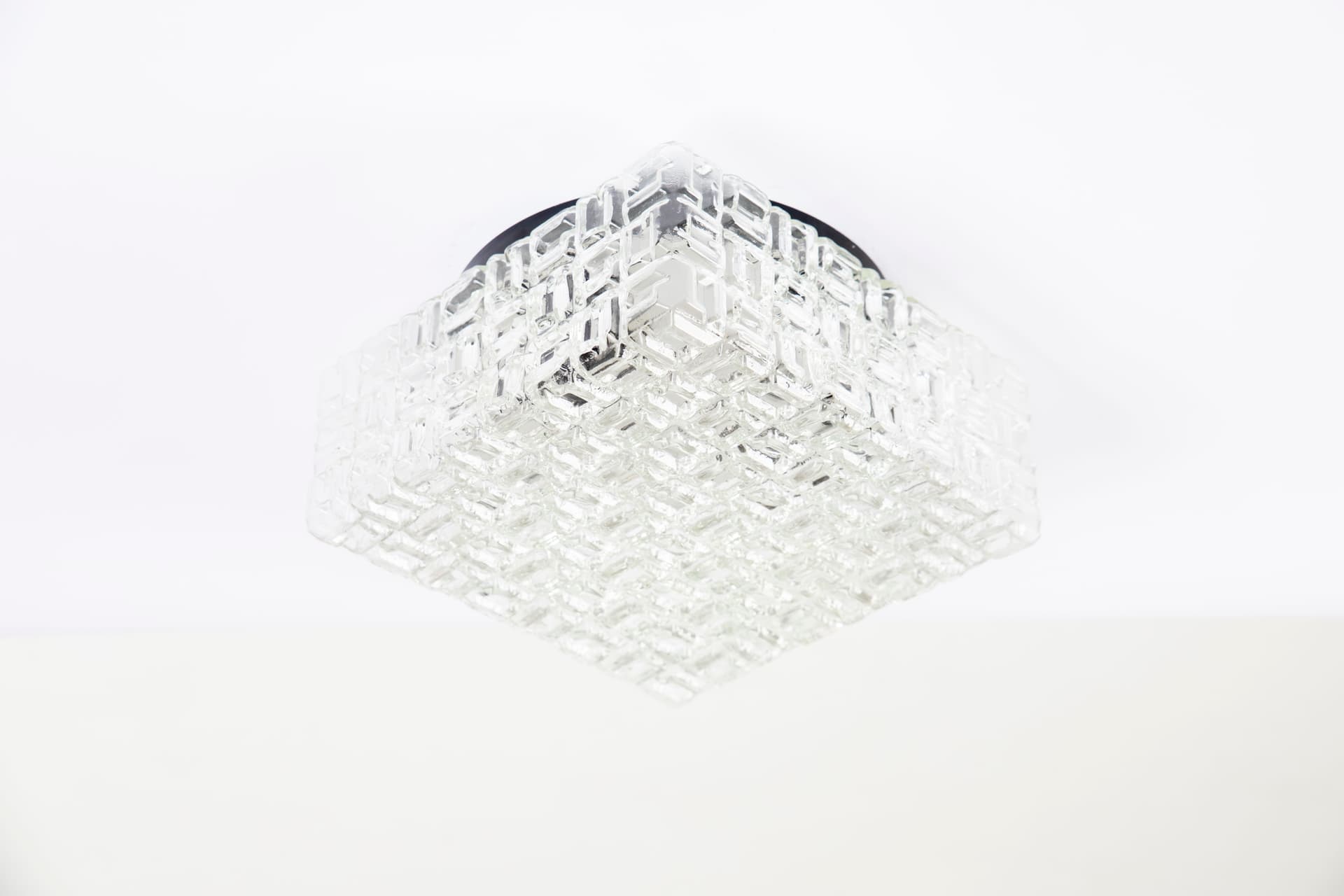 Kinkiet, transparentny, szkło, Czechy, lata 60. - 97194