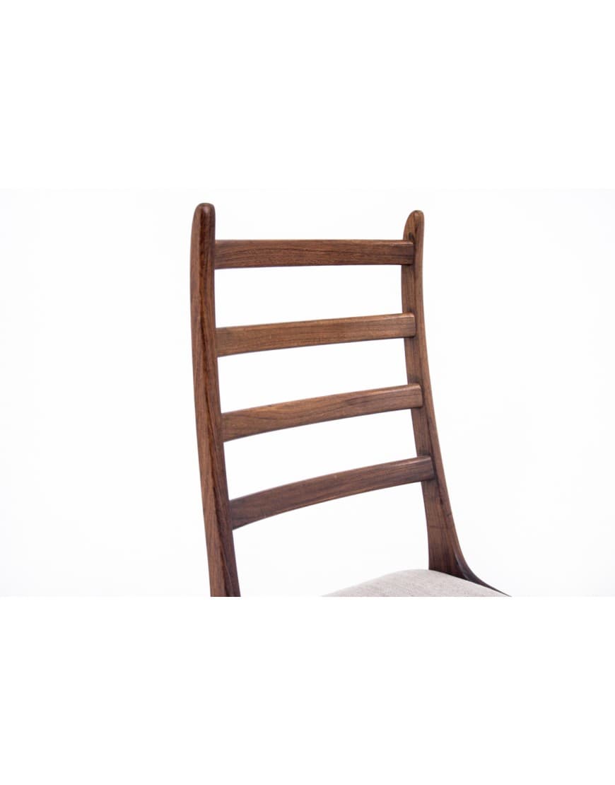 Rosewood Set of 4 Chairs, by K. Kristiansen for Korup Stolefabrik, Denmark, 1960s - 58412