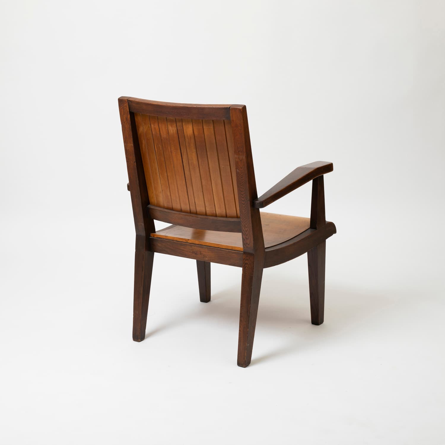 Fotel, dąb jasnobrązowy, proj. O. Szlekys, Polska, lata 60. - 97421