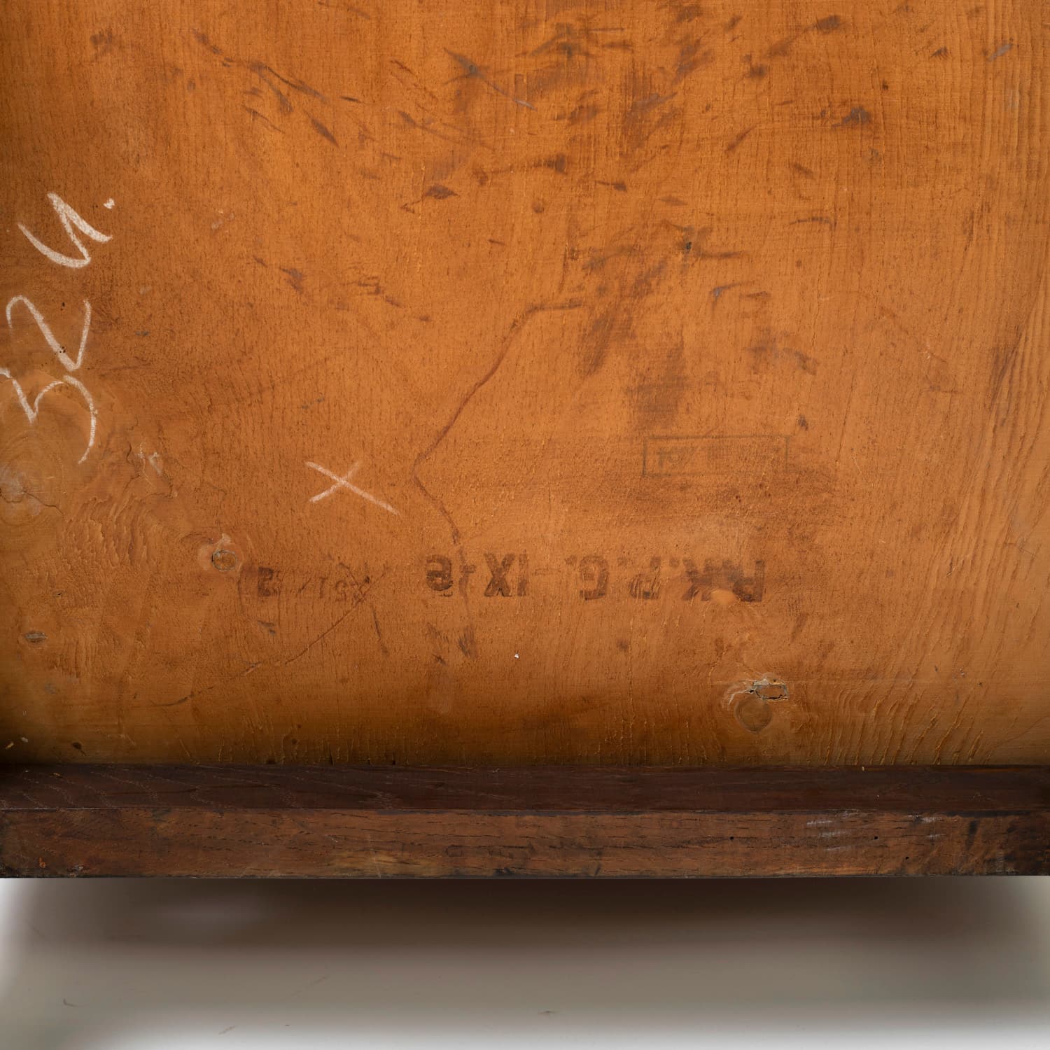 Fotel, dąb jasnobrązowy, proj. O. Szlekys, Polska, lata 60. - 97425