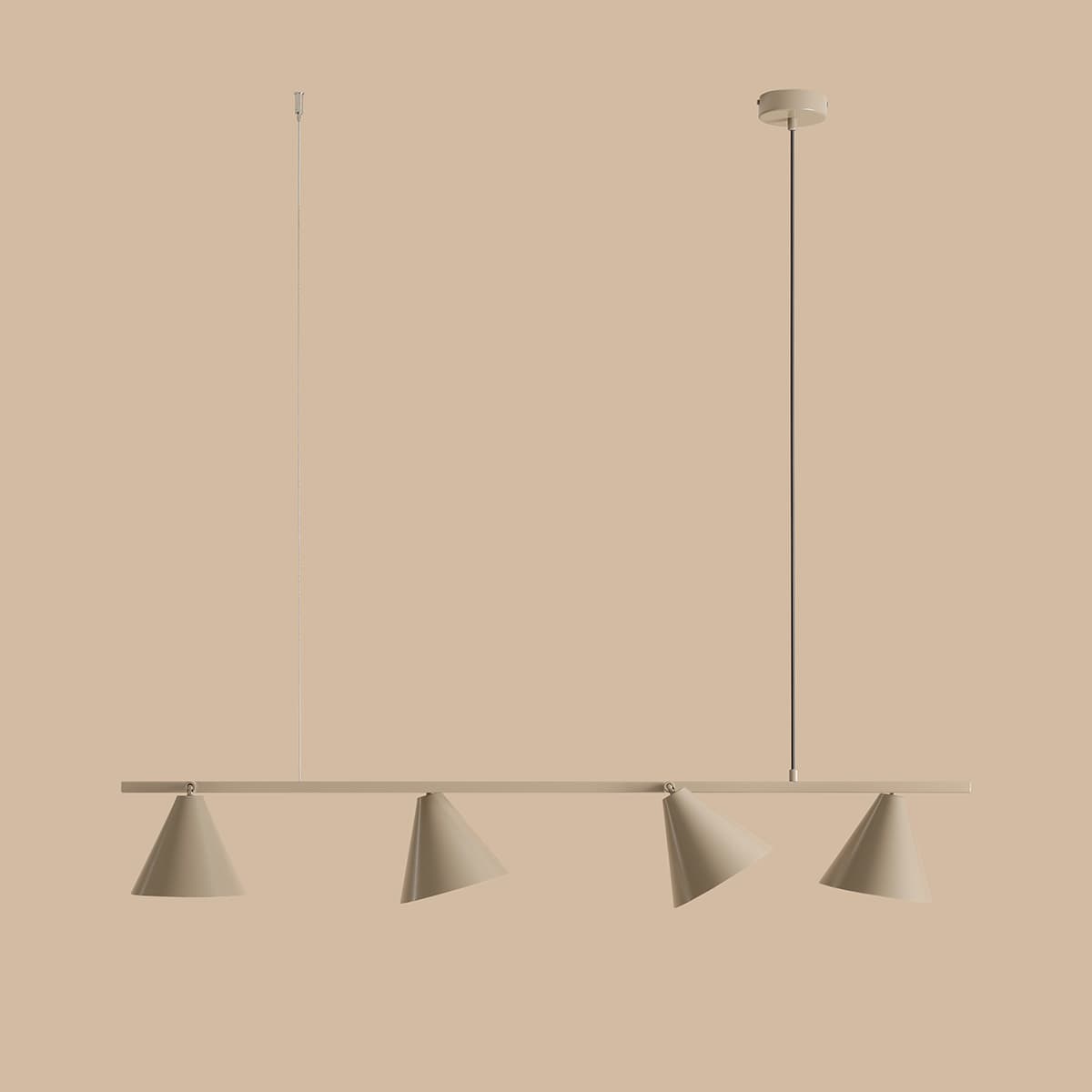 Lampa wisząca Form 4 beżowa, Artera - 103142