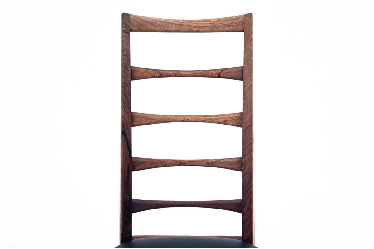 Brązowe krzesła Lis, proj. N. Koefoed, Dania, lata 60. - 58598