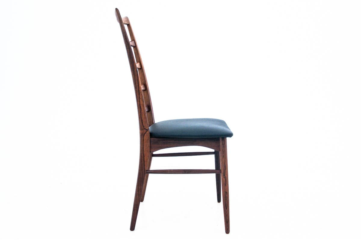 Brązowe krzesła Lis, proj. N. Koefoed, Dania, lata 60. - 58601