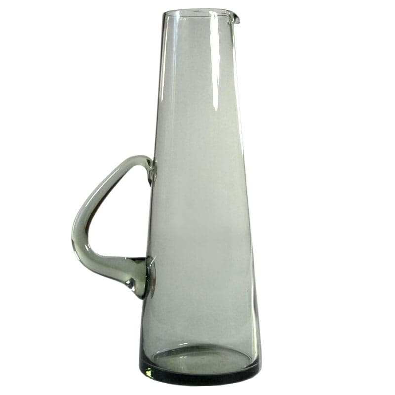 Smoky Crystal Glass Jug, by P. Lütken for Kastrup/Holmegaard, Denmark, 1960s