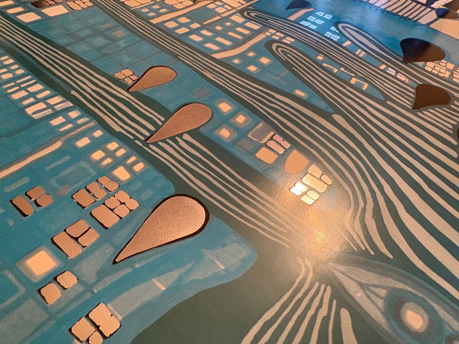 Poster Save the Rain 85x59.5 cm, multicolor paper, by F. Hundertwasser, Switzerland, 1980s. - 98002