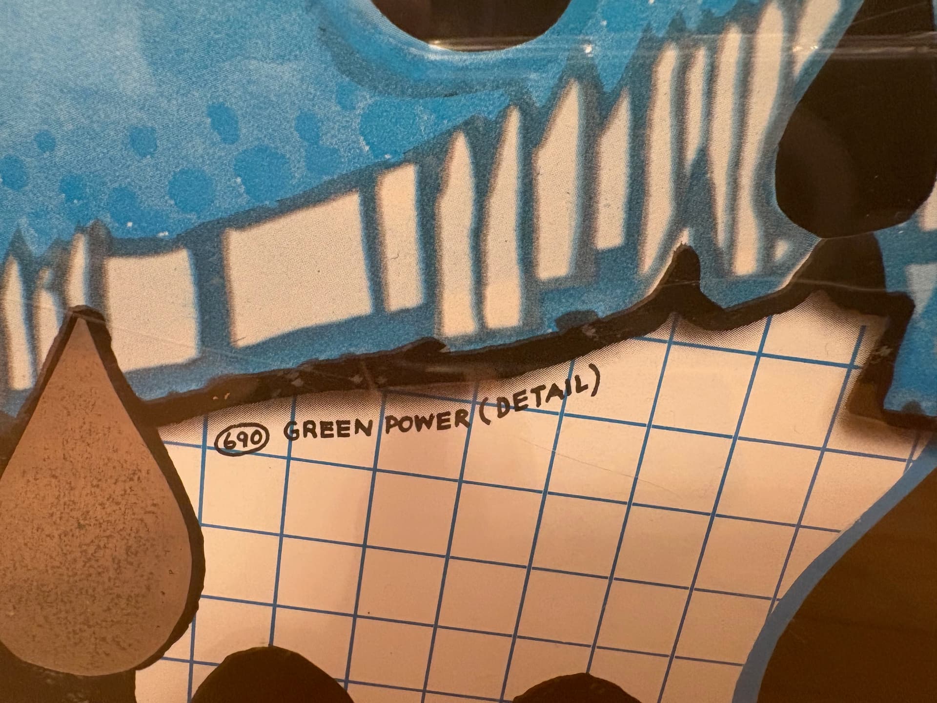 Poster Save the Rain 85x59.5 cm, multicolor paper, by F. Hundertwasser, Switzerland, 1980s. - 98003