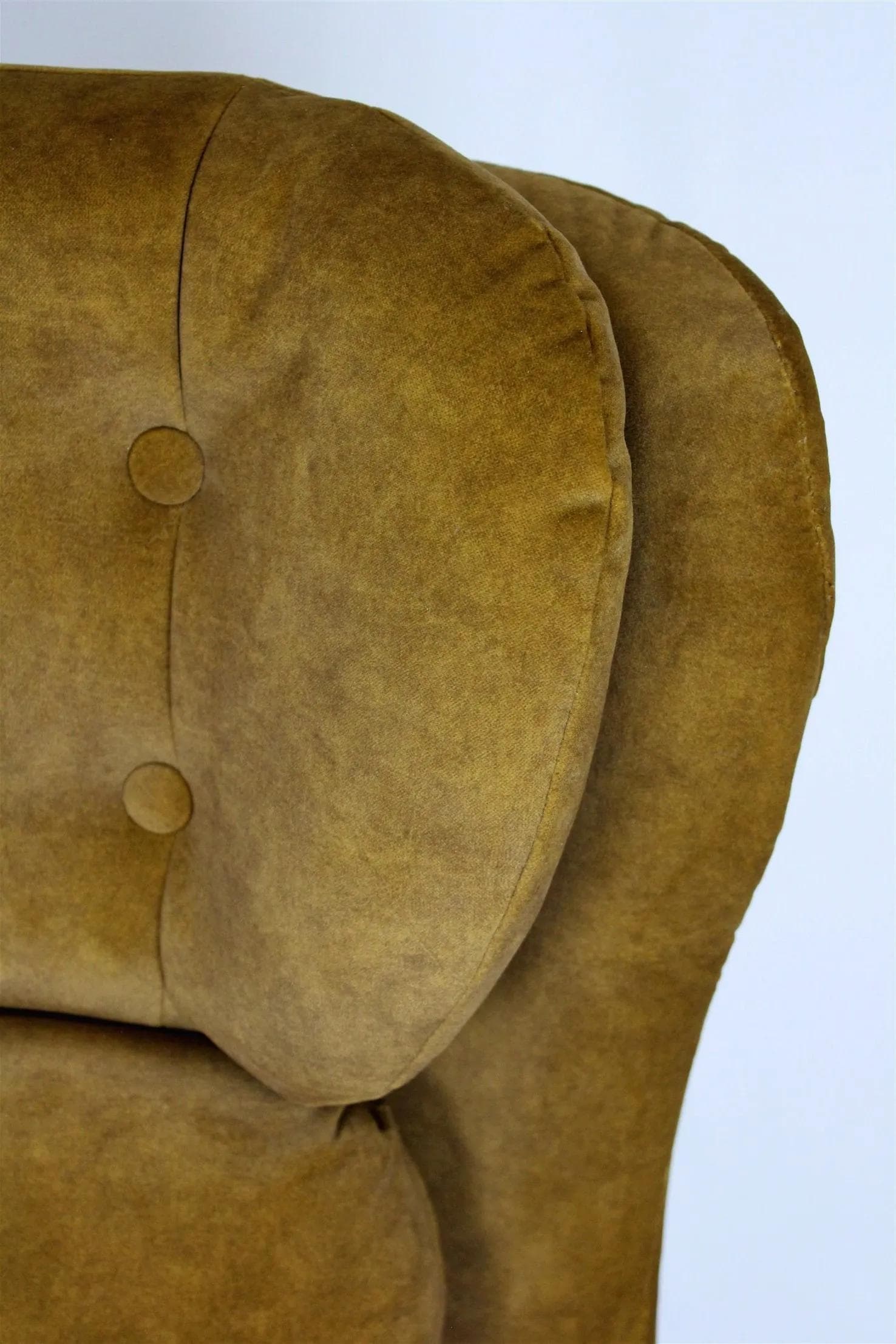 Fotel obrotowy Uszak, Space Age, tkanina brązowa, metal, UP Závody, Czechy, lata 70. - 98161