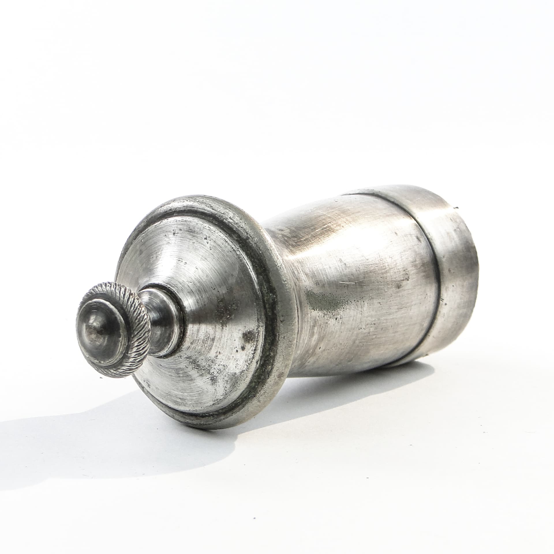 Młynek do pieprzu, modernizm, mosiądz srebrzony, Niemcy, lata 30. - 98291