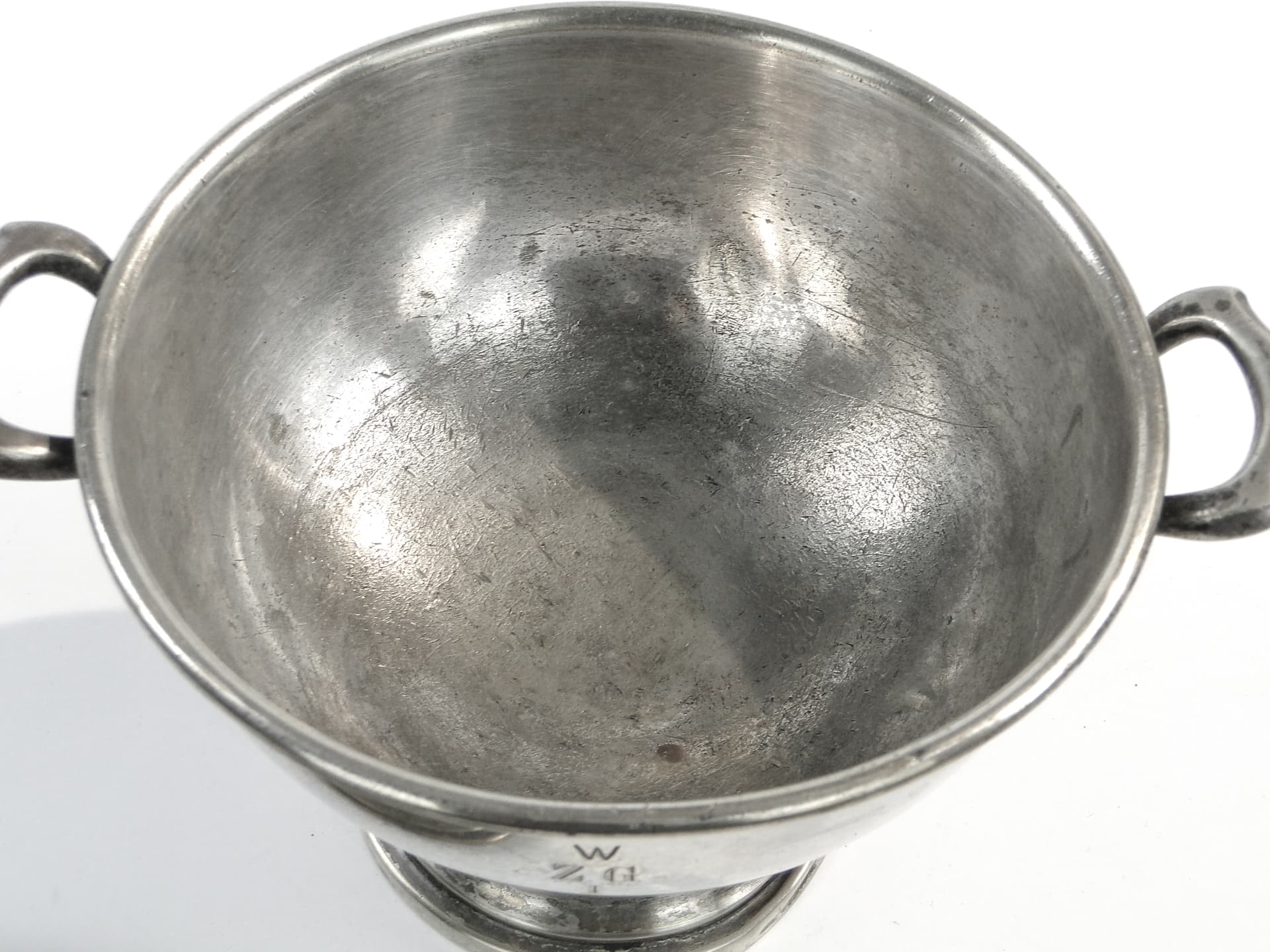 Waza do zupy, Art Deco, mosiądz srebrzony, Norblin, Polska, lata 30. - 98765