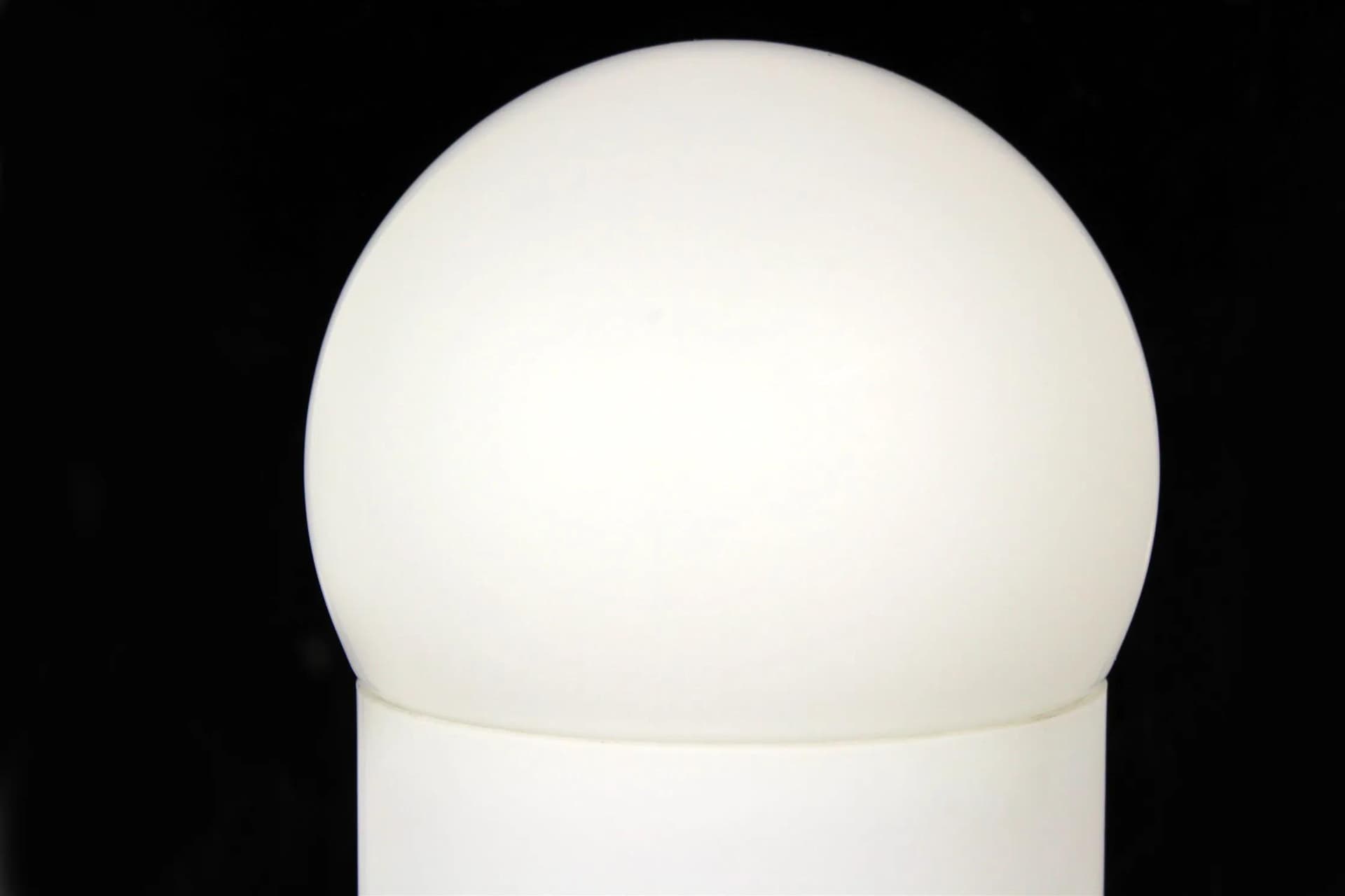 Table lamp Mid-Century Modern, white glass, Czech Republic, 1970s. - 98484