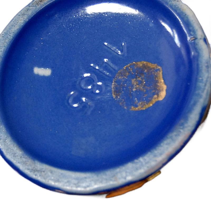 Kobaltowy wazon ceramiczny, proj. R. Chevalier dla Boch Freres, Belgia, lata 30. - 7315