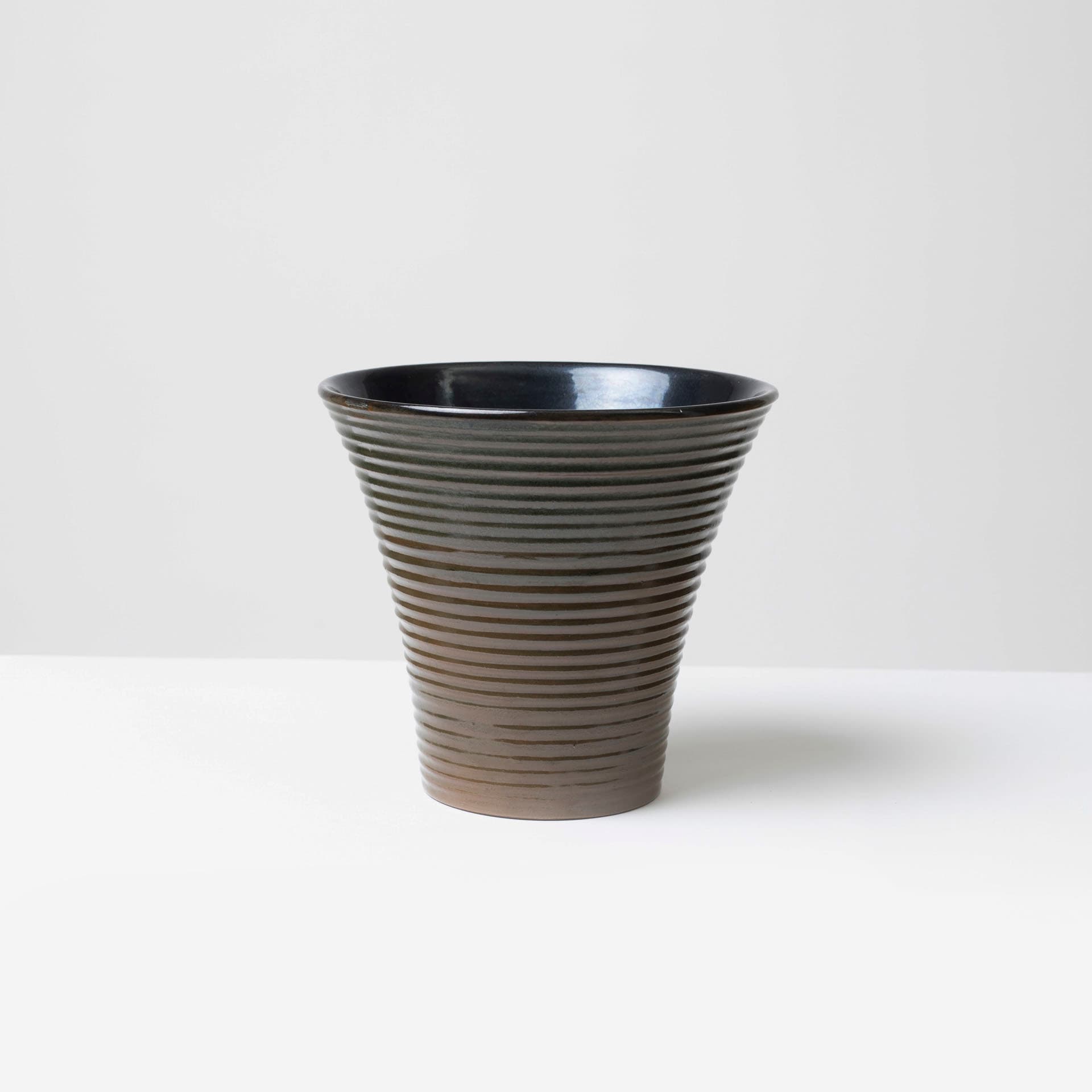 Wazon, szary, ceramika, Czechosłowacja, lata 60. - 98683