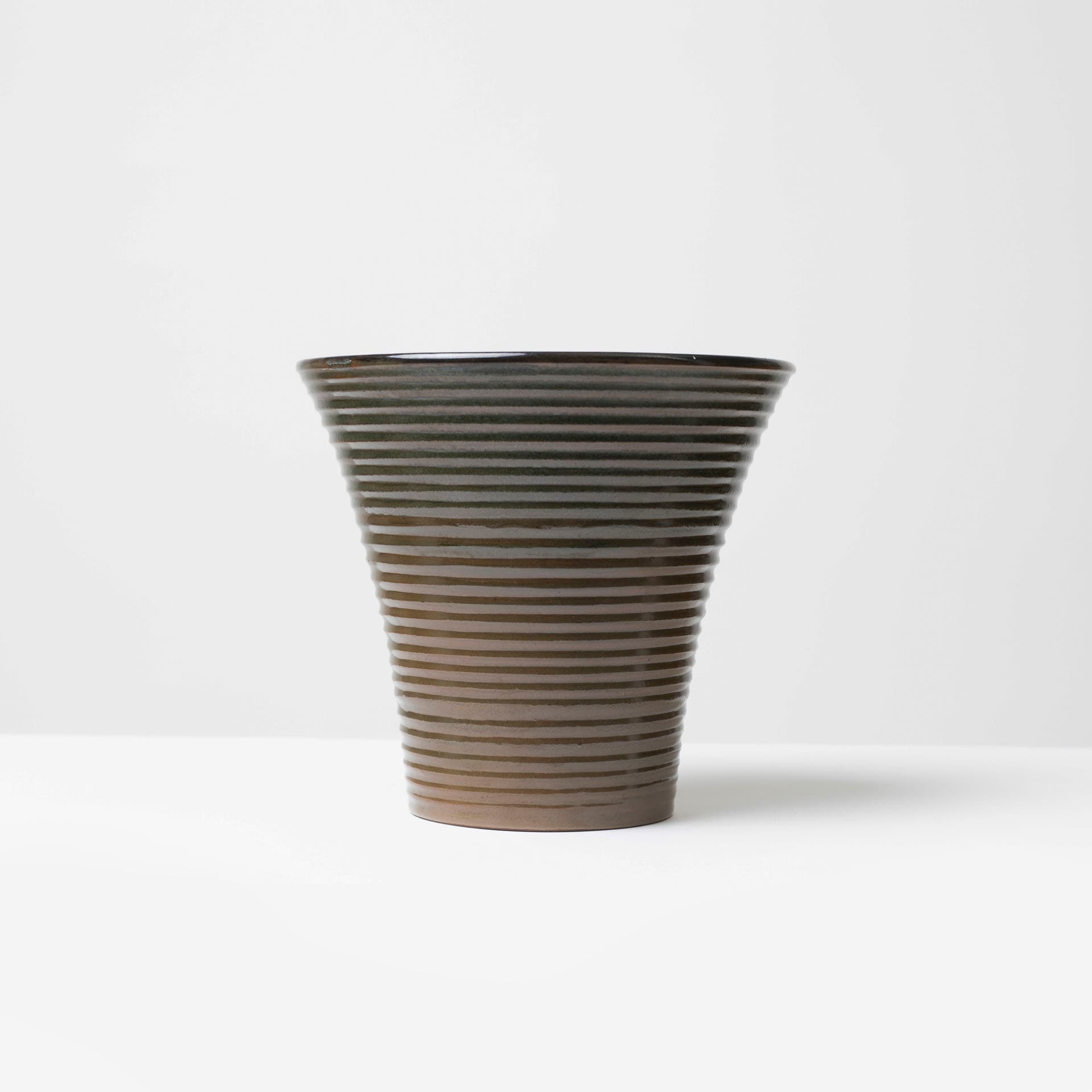 Wazon, szary, ceramika, Czechosłowacja, lata 60. - 98682