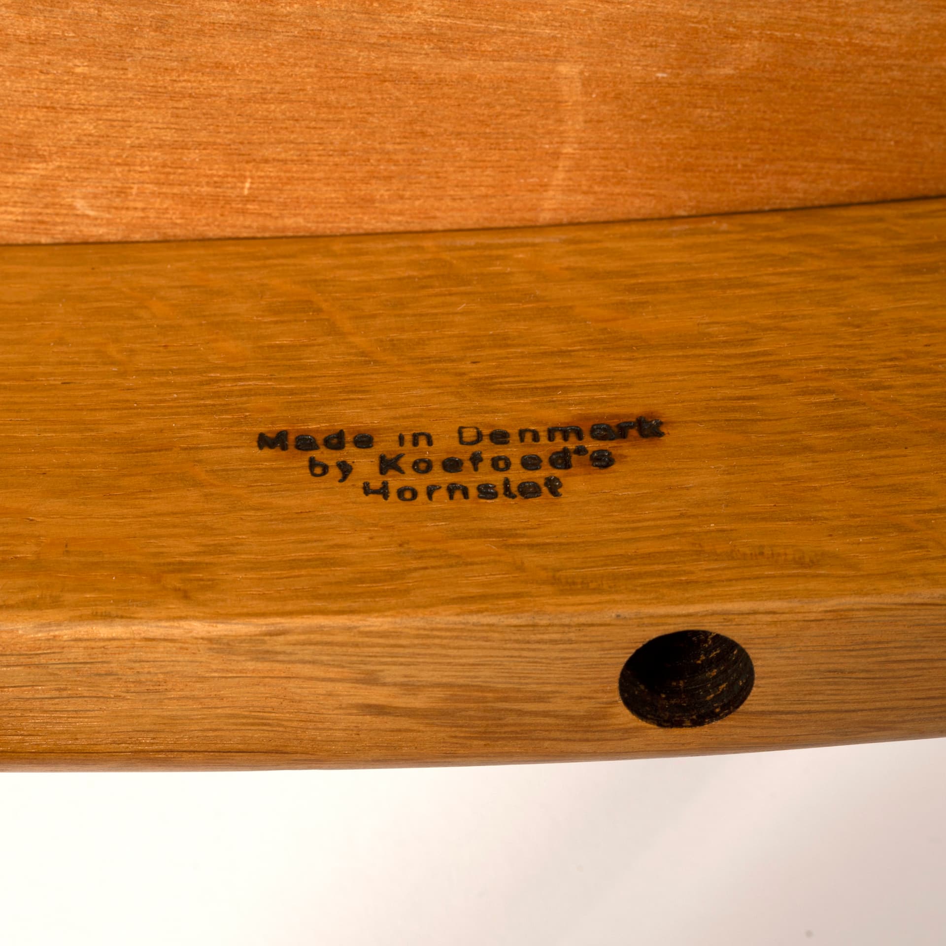 Fotel Morten, wełna jasnobrązowa, dąb jasnobrązowy, proj. N. Koefoed, Dania, lata 60. - 98700