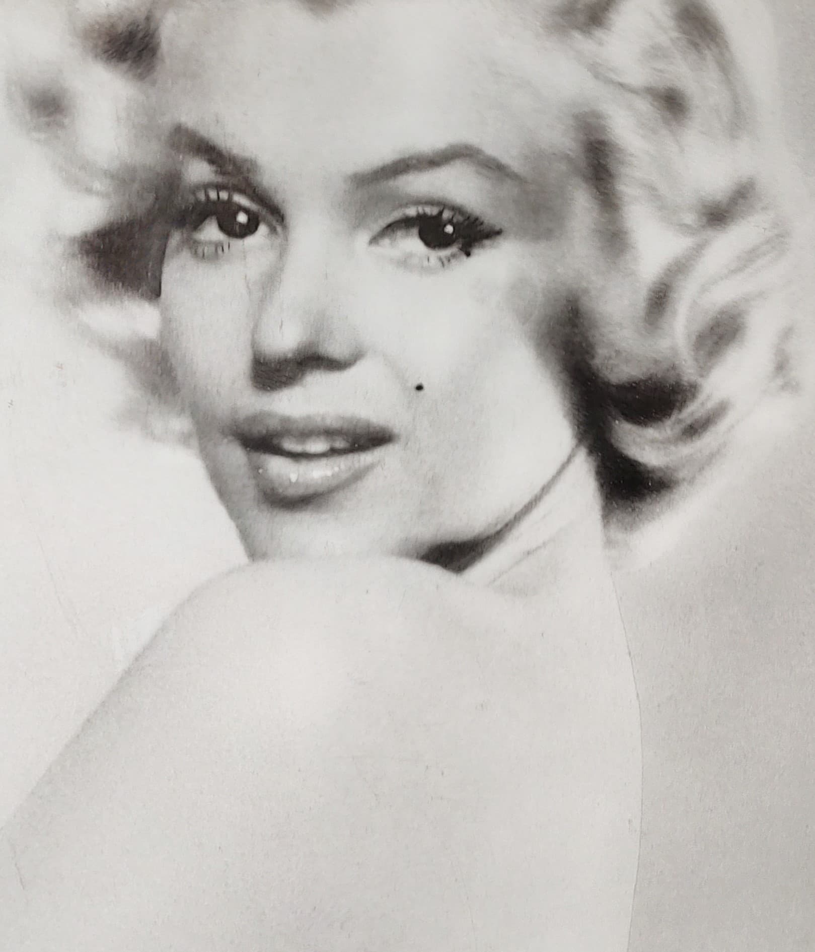 Litografia Marylin Monroe, szary, papier, aut. R. Richman, Holandia, lata 80. - 98711