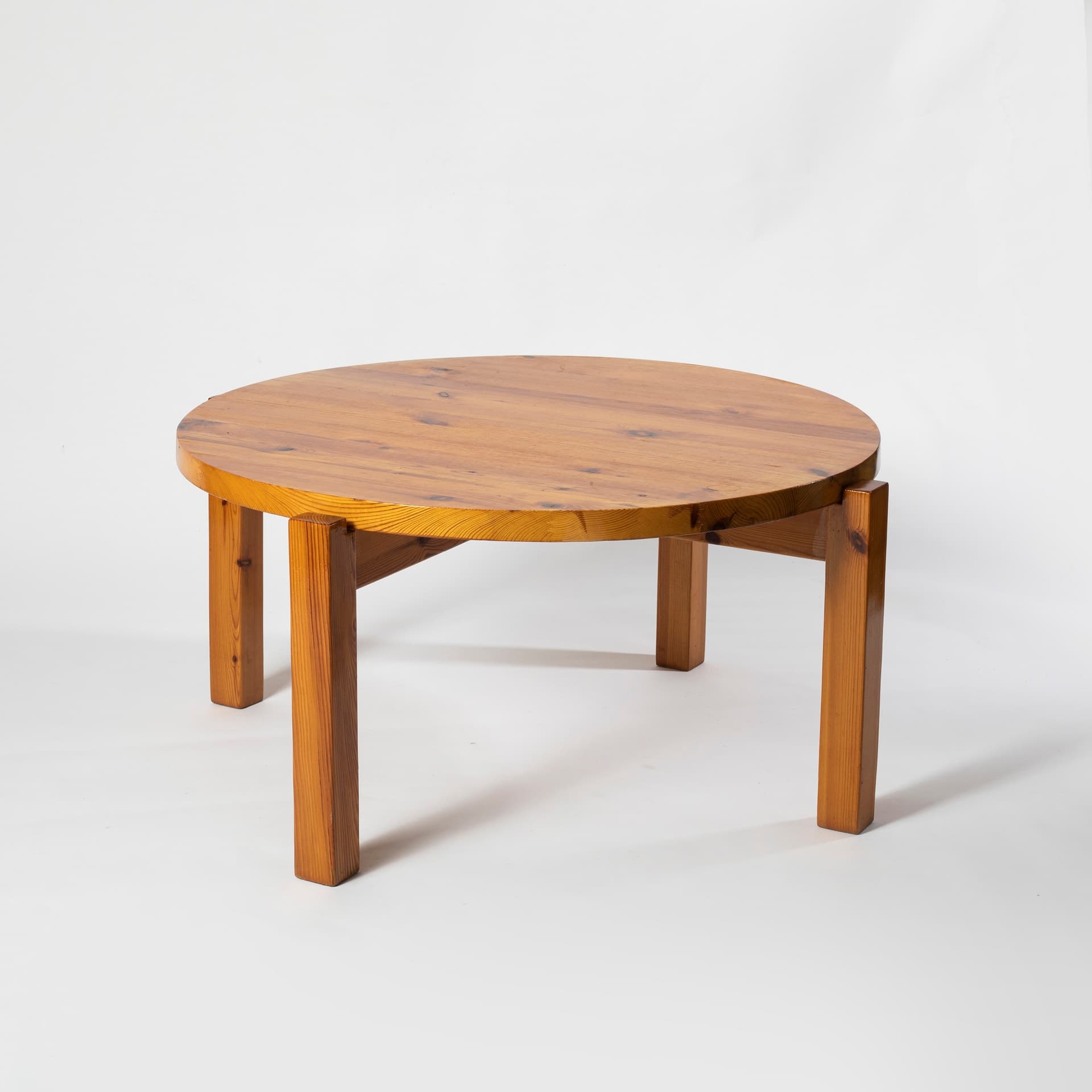 Coffee table, light brown pine, Sweden, 1970s. - 98715