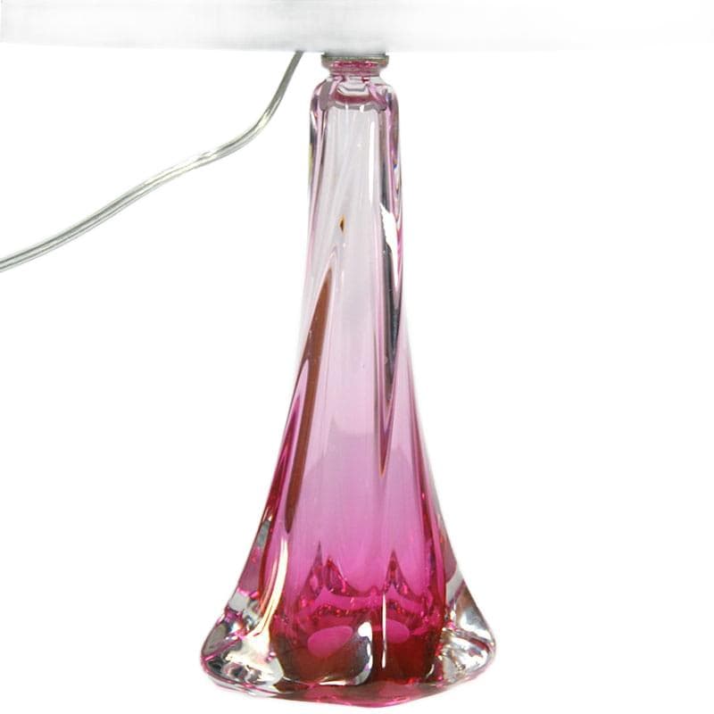 Pink Table Lamp, Val St Lambert, Belgium, 1960s - 7300