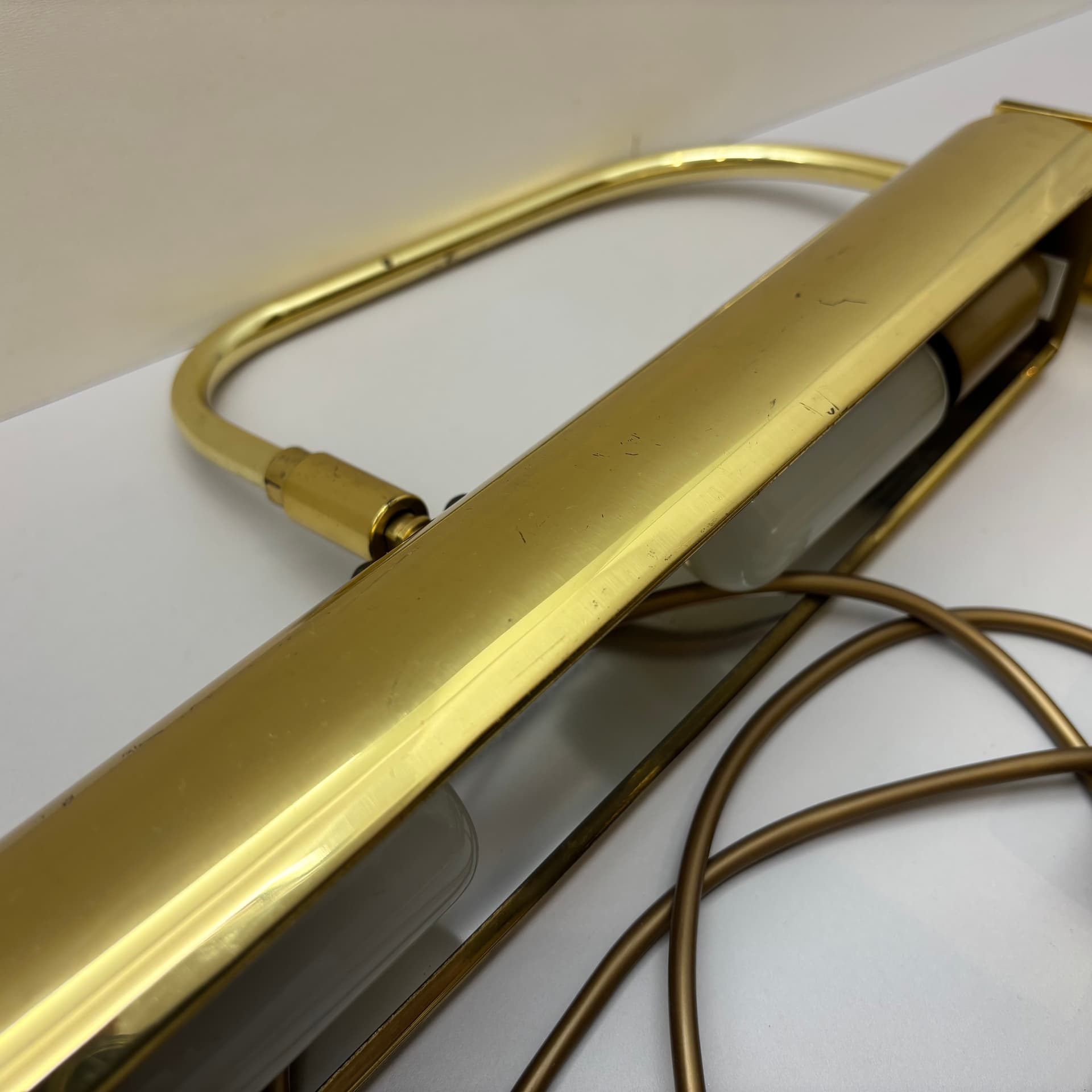 Para kinkietów, mosiądz złoty, Holtkötter, Niemcy, lata 70. - 98868