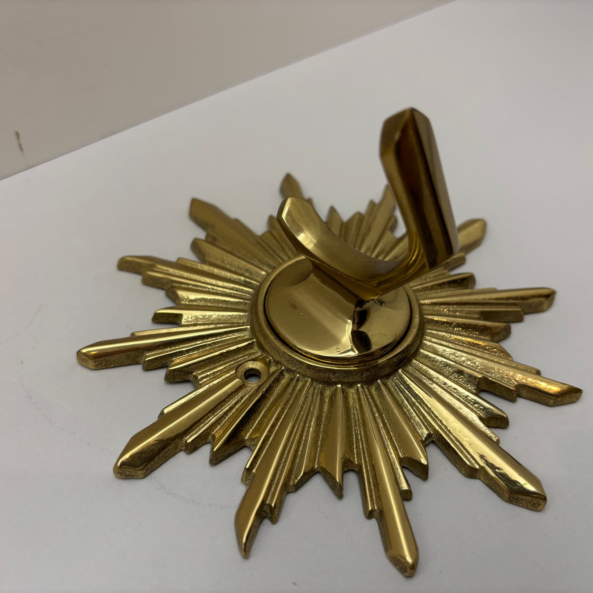 Zestaw trzech wieszaków Art Deco, mosiądz złoty, Niemcy, lata 60. - 98883