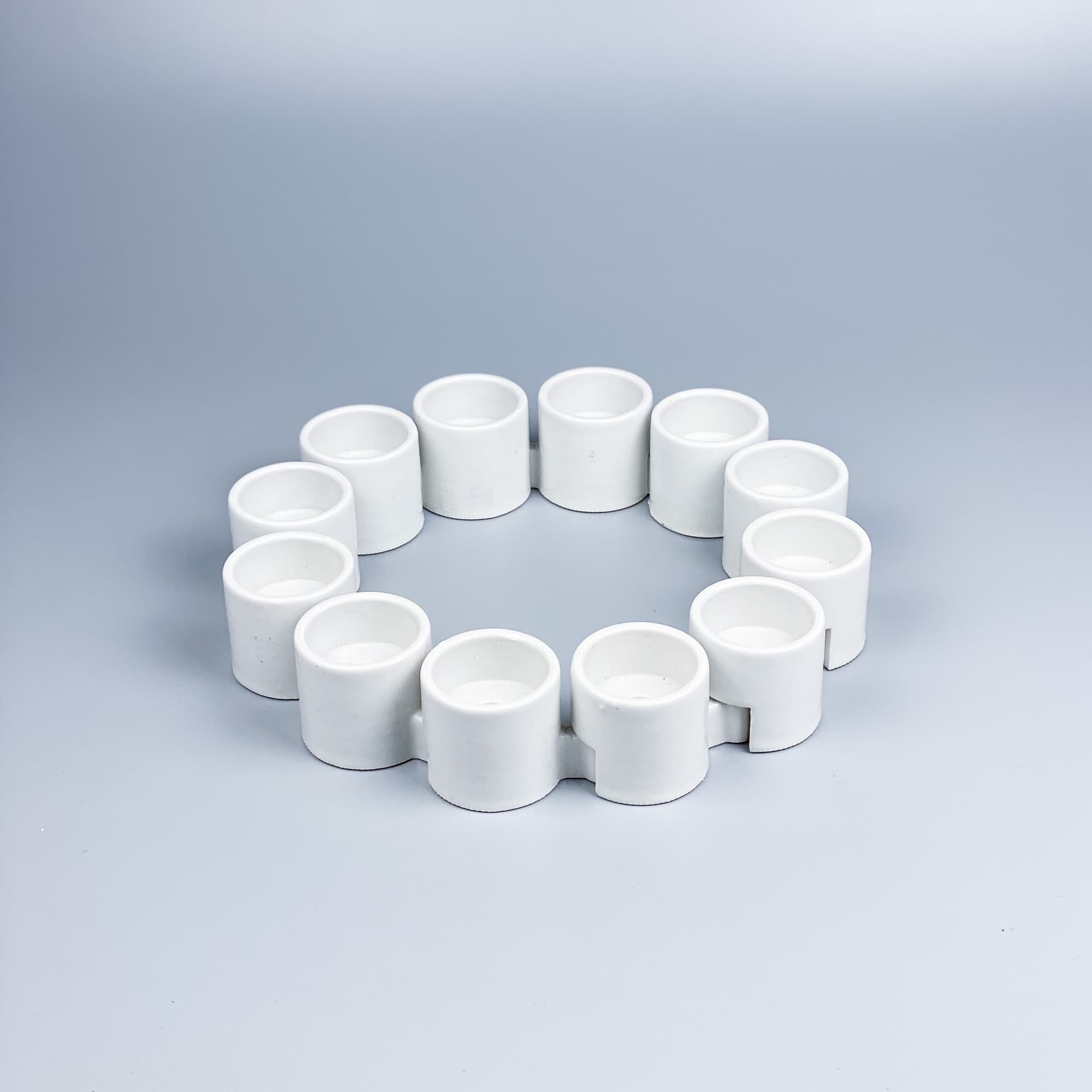 Świecznik IKEA PS, ceramika biała, proj. E. Johansson, Ikea, Szwecja, lata 90. - 98927