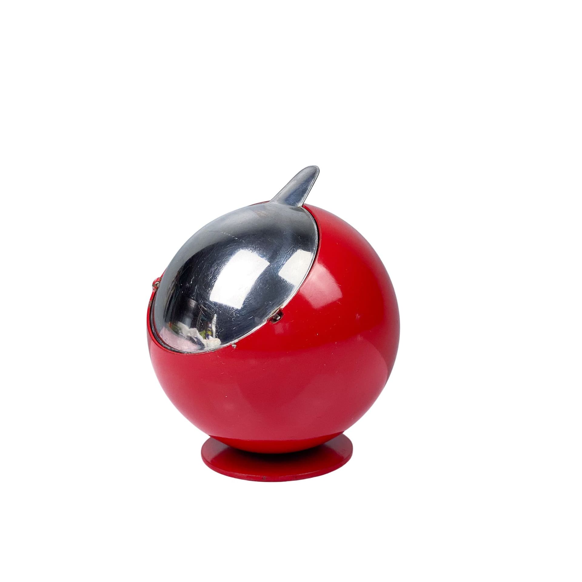 Popielniczka Smoky, space age, czerwony, metal, Quist, Niemcy, lata 70. - 101057