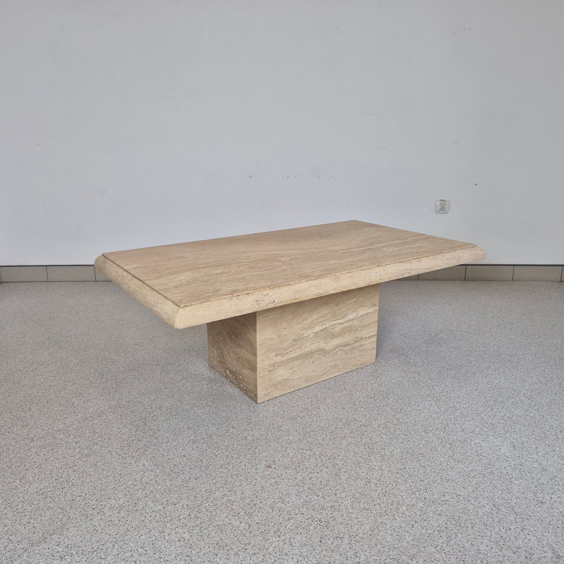 Stół kawowy z trawertynu, Włochy lata 70 - 99015