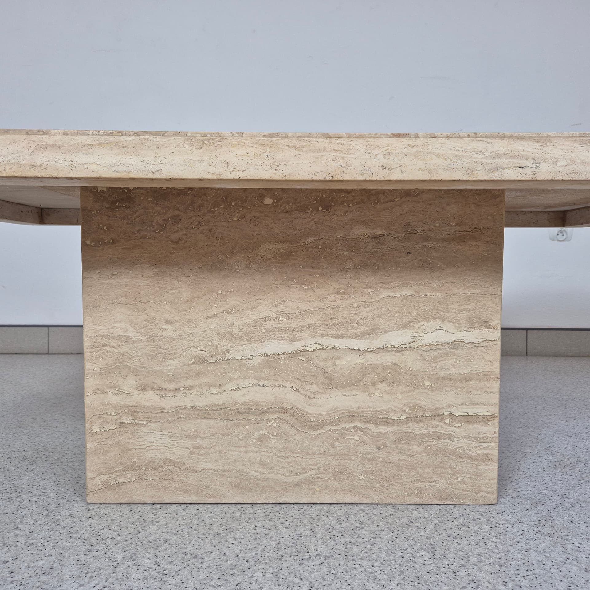 Stół kawowy z trawertynu, Włochy lata 70 - 99009