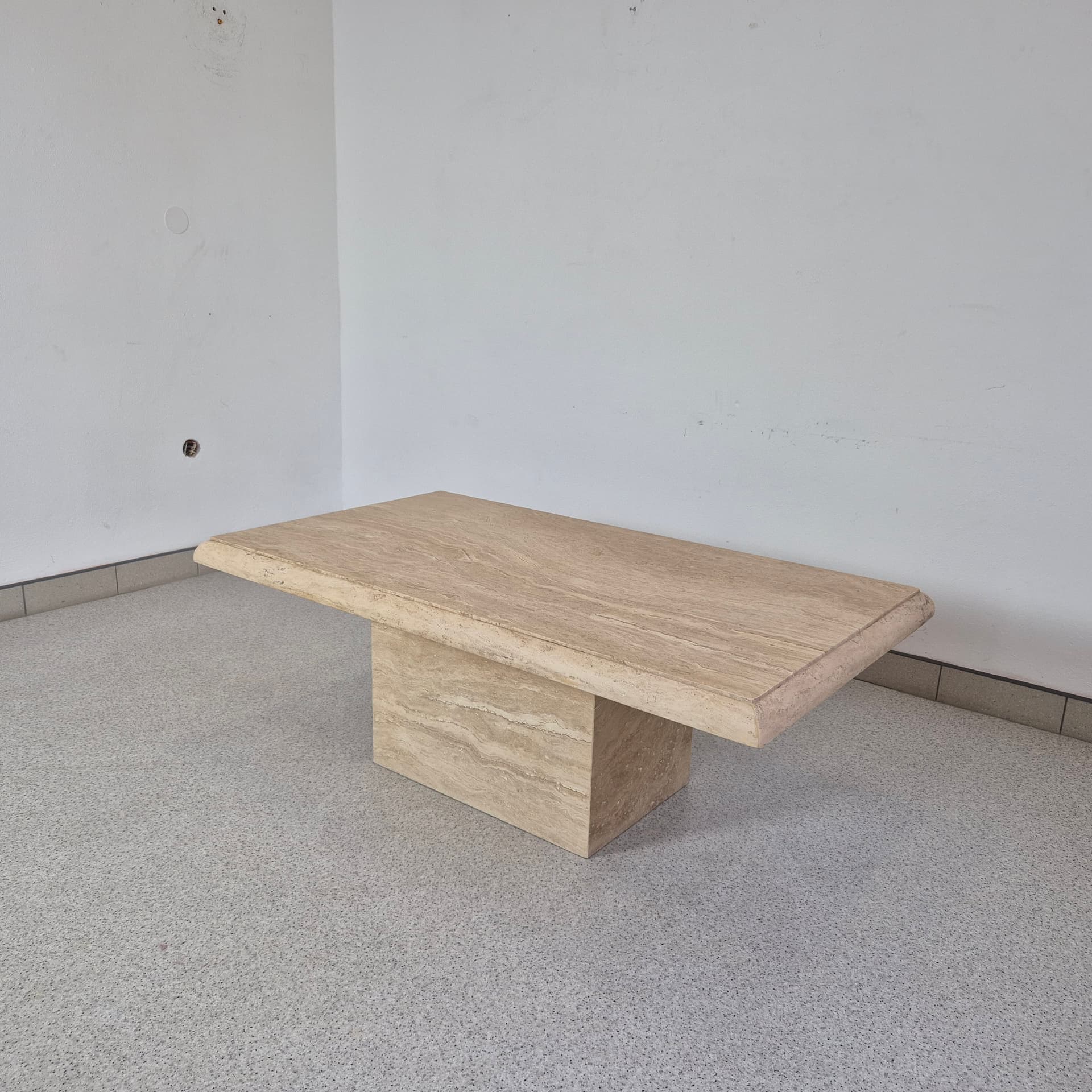 Stół kawowy z trawertynu, Włochy lata 70 - 99006