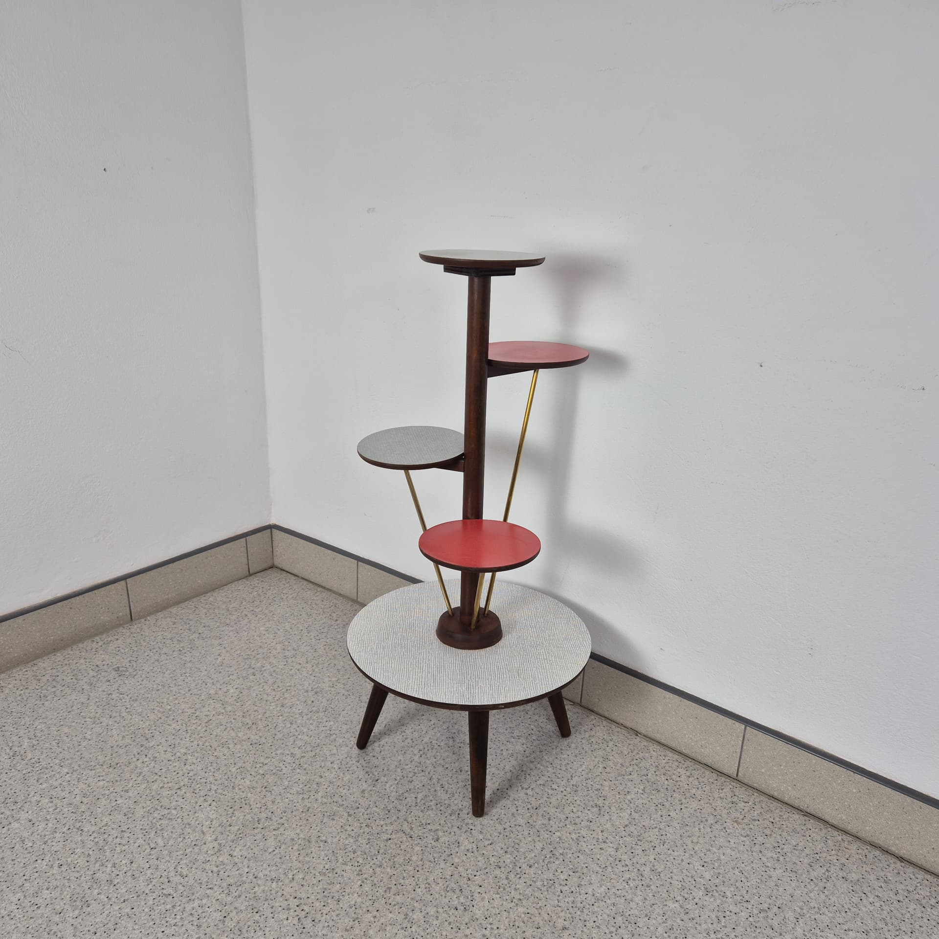 Piętrowy kwietnik w stylu Rockabilly, Ilse Möbel, Niemcy lata 60. - 99042