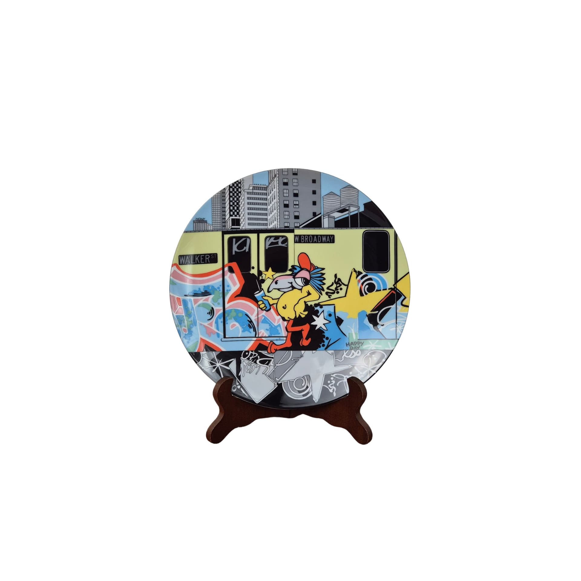 Porcelanowy talerz kolekcjonerski Rosenthal z serii Fun&More 'Brudny Harry', 1994 r.