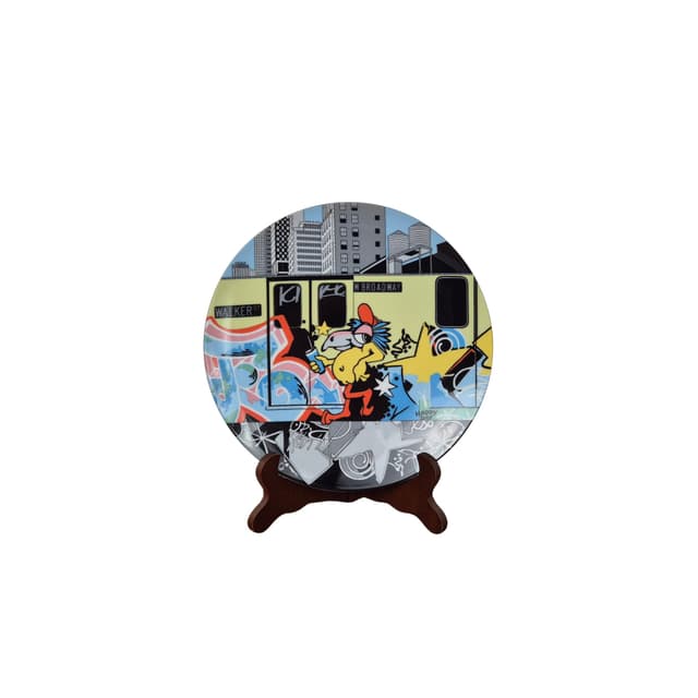 Porcelanowy talerz kolekcjonerski Rosenthal z serii Fun&More 'Brudny Harry', 1994 r. - WYMIARY