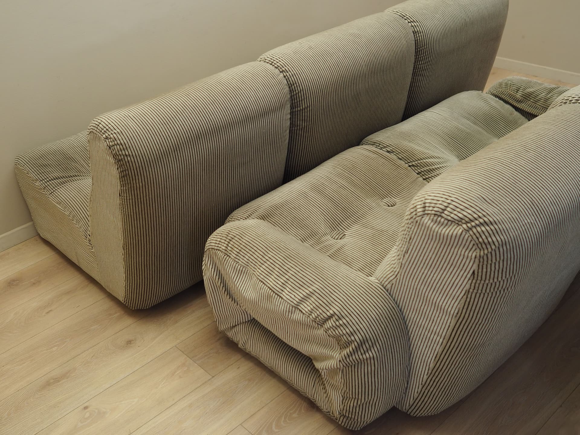 Sofa modułowa, sztruks szary, Włochy, lata 60. - 99161