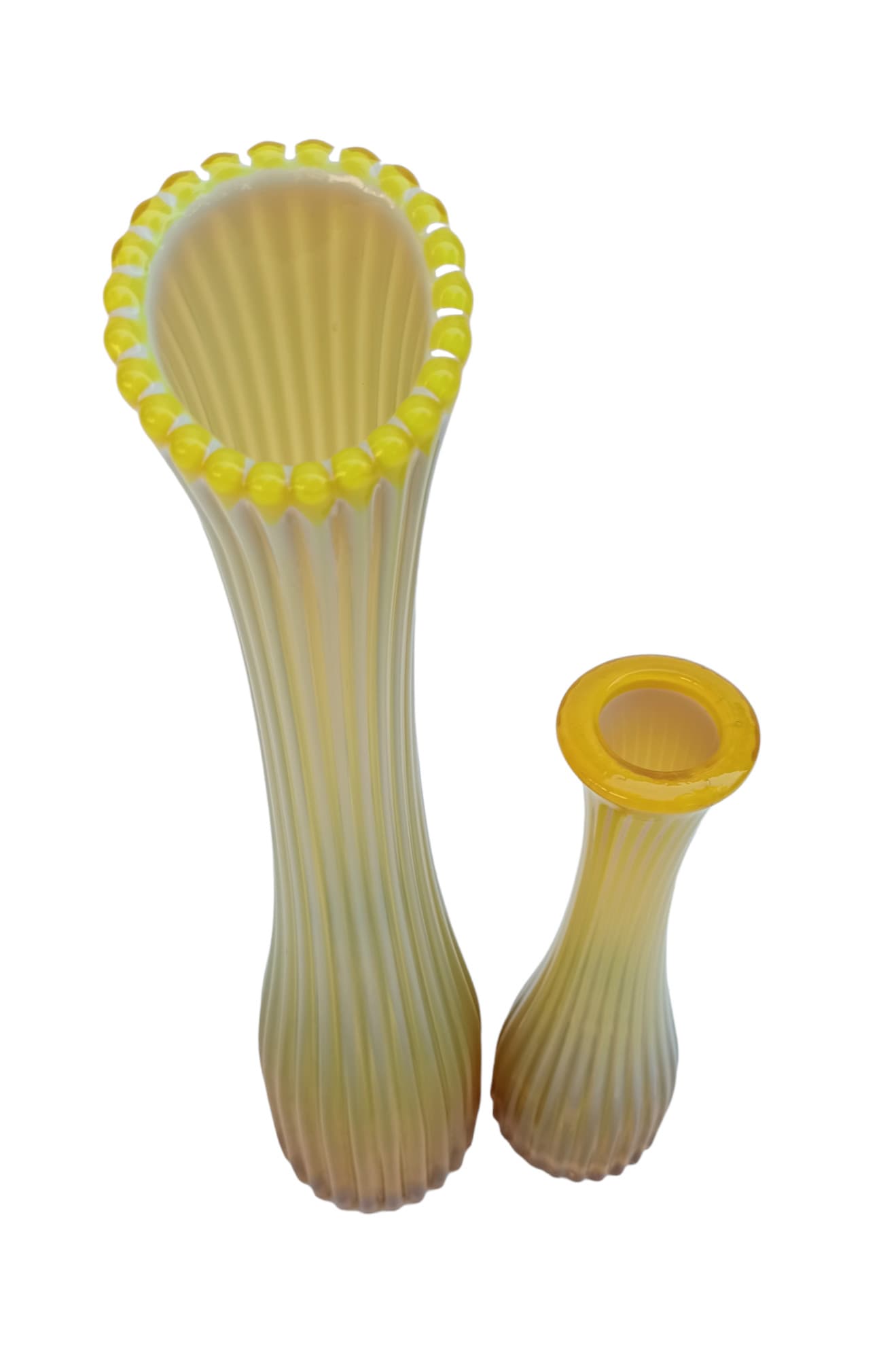 Para wazonów Trąbka, J.S. Drost, Huta Ząbkowice, Polska, lata 70. - 99285