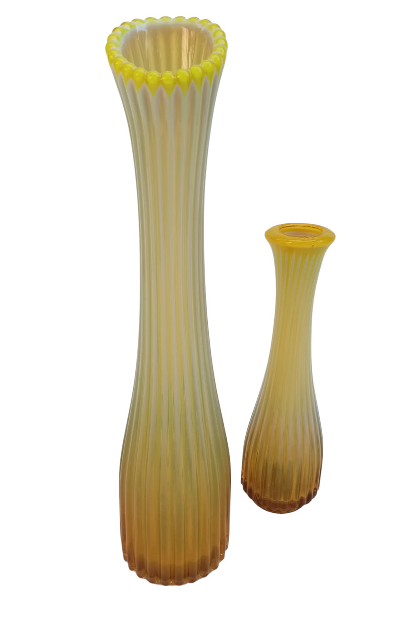 Para wazonów Trąbka, J.S. Drost, Huta Ząbkowice, Polska, lata 70.