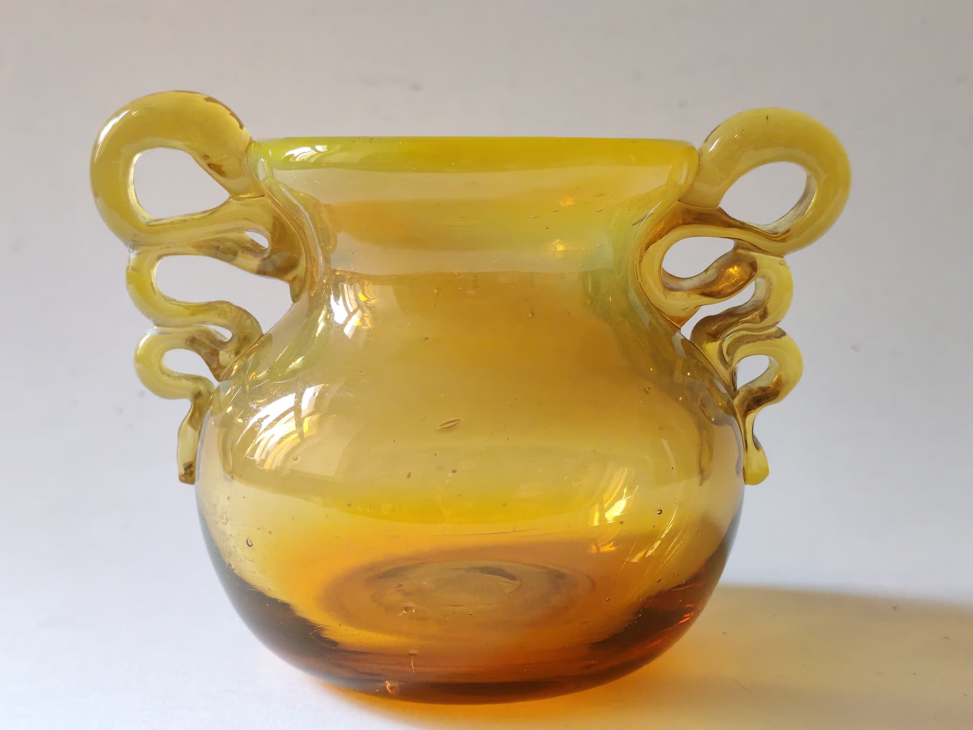 Wazon, multikolor, szkło, proj. M. Jakubas, Polska, lata 70. - 99406