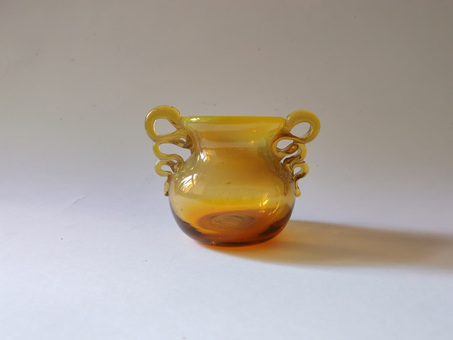 Wazon, multikolor, szkło, proj. M. Jakubas, Polska, lata 70. - 99403