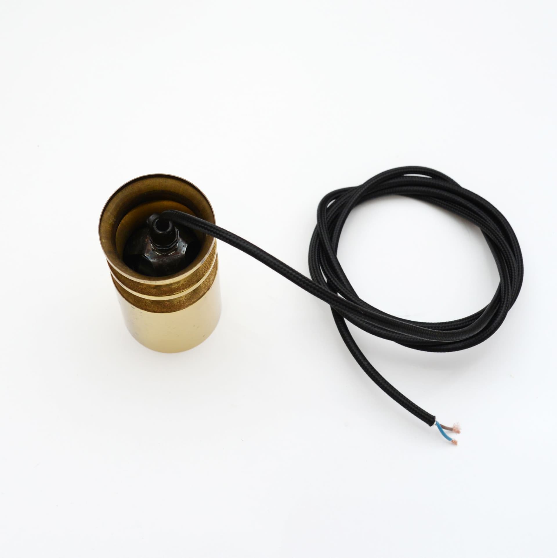 Para lamp wiszących, złoty, mosiądz, Dania, lata 50. - 99466