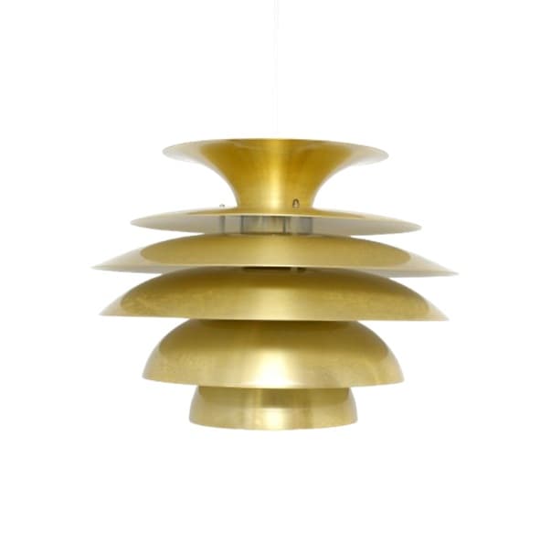 Pendant lamp, golden, Denmark, 1970s - DIMENSION