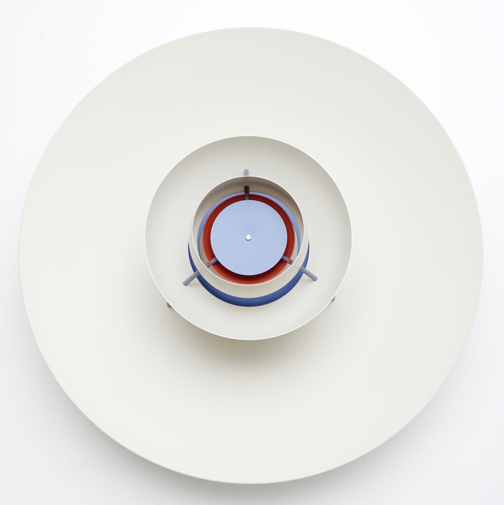 Lampa wisząca PH5, biały, metal, proj. P. Henningsen, Louis Poulsen, Dania, lata 80. - 99898