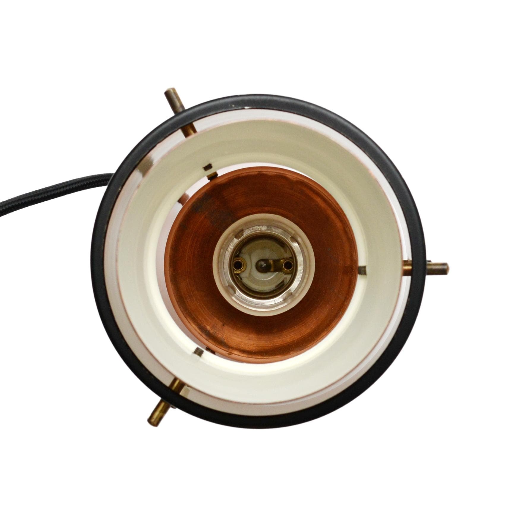 Pendant lamp, copper black, metal, by C. Thore, Sweden, 1960s. - 99908