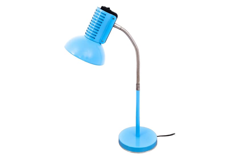 Niebieska lampa stołowa, Polska, lata 60.