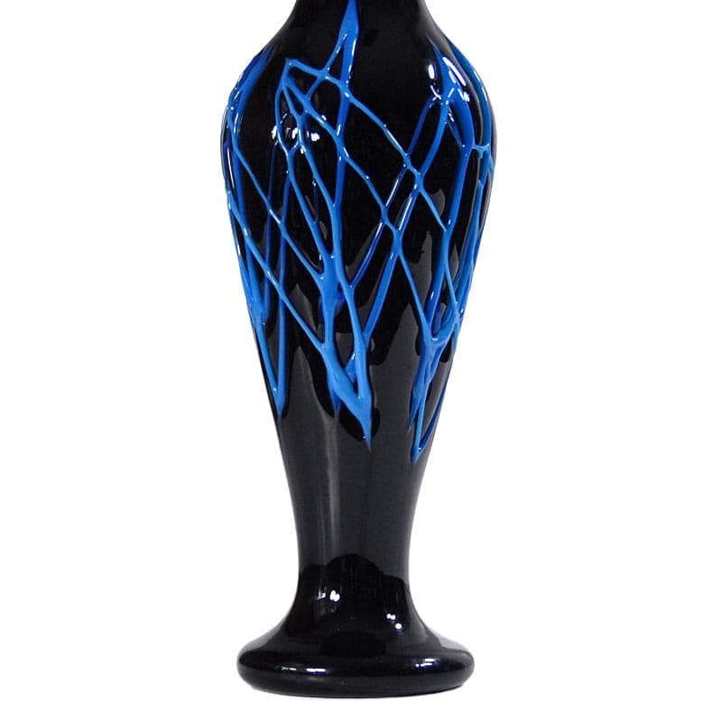 Black Crystal Vase, Murano, Italy, 1980s - 7339
